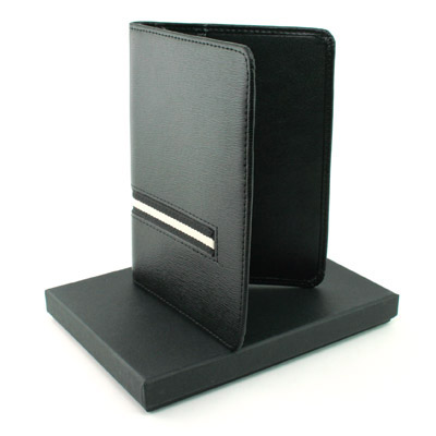  West Side Leather Passport Holder (Black)