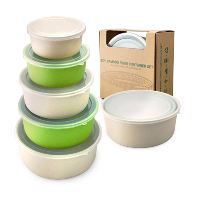 Bamboo Fiber Container Set